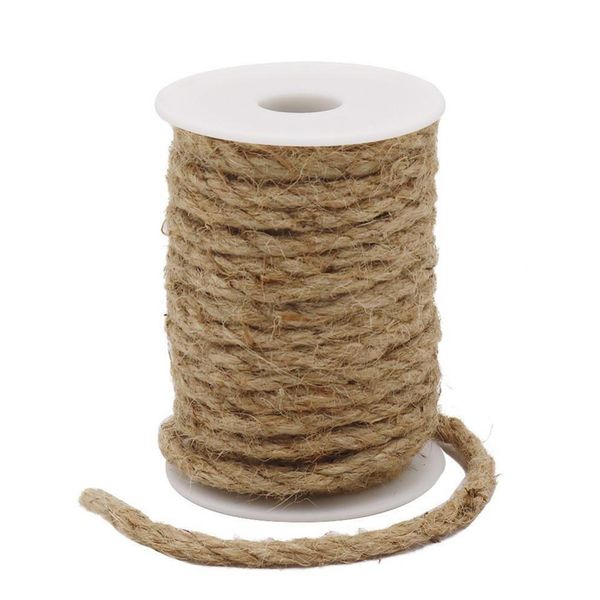 

6mm for camping for bundling for gardening thick strong jute rope natural brown