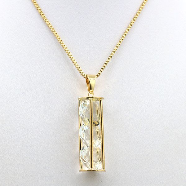 

korean sweater chain necklace women bohemian style three zircon long necklace women's jewelry accessories collares kpop, Silver