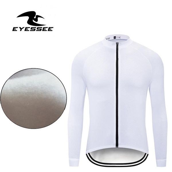 

5 цветов! eyessee зимняя термальная руно велоспорт джерси велосипедов mtb ropa ciclismo руно длинные рукава велоспорт одежда, Black;red