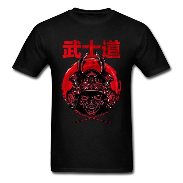 

tee iron samurai men's cool tshirt japanese warrior bushido blade t shirt 100% breathable cotton t-shirt summer clothes
