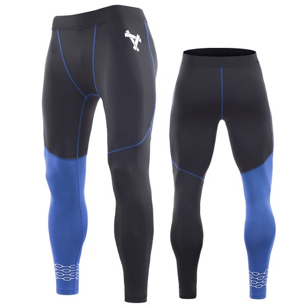 

new men's fleece cycling pants padded bike bicycle outdoor sports tights men's outdoor tights gymnasium exercise pants, Black;blue