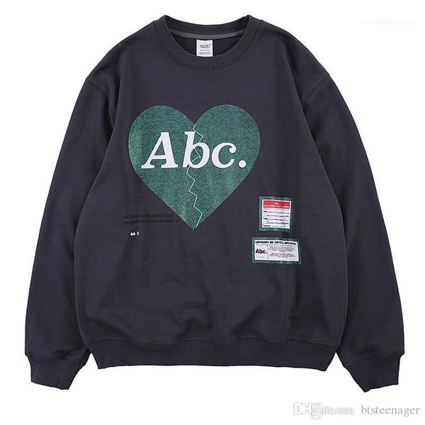 

рукав tshirt мода письмо печати сердце весной и осенью tops street style повседневный ткань mens long, White;black