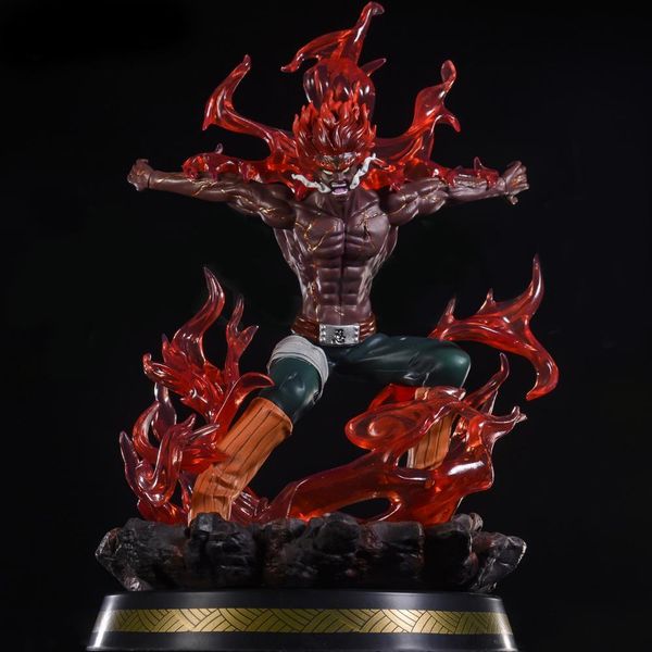 

naruto gk the second generation might guy eight doors armor illuminated lights statue figure model toy doll t30 mx200811