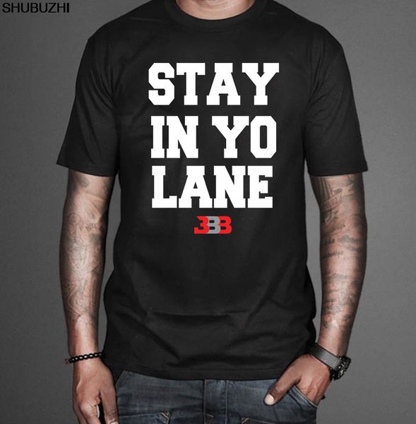 

new 1bbb 1big baller brand stay in yo lane t-shirt casual tee