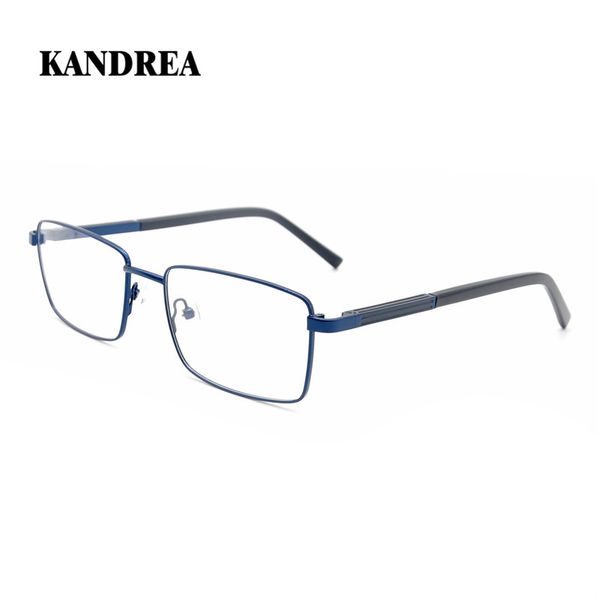 

kandrea 2020 мода новый металл мужчины площади очки кадр мужчина прозрачные линзы очки ретро близорукость optical высокого качества eyewear, Black