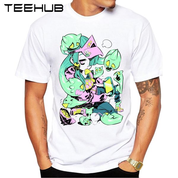 

2019 summer men t-shirt ghost girl printed fashion t shirt short sleeve basic tee shirts cool