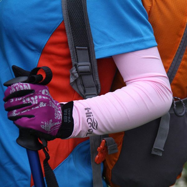 

sleevelet high elasticity fishing cycling driving outdoor sports sun protective device uvioresistant oversleeve, Black;gray