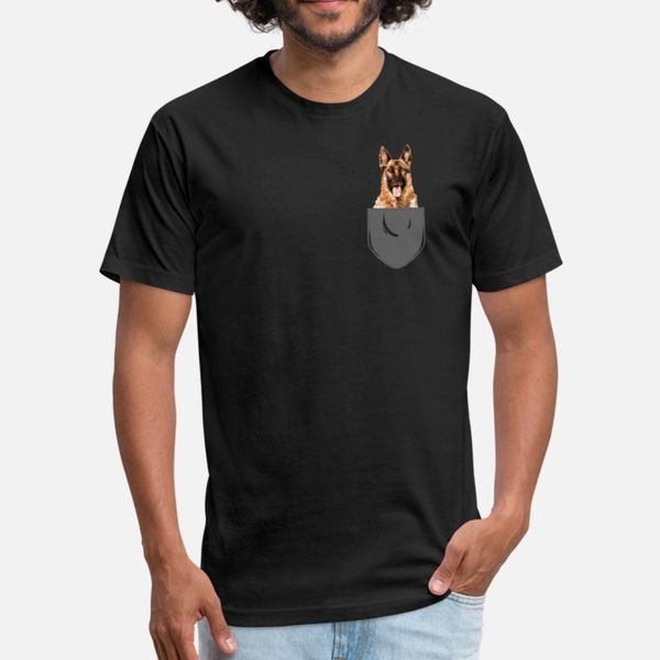 

pocket german shepherd dog lover t shirt men customize tee shirt euro size s-3xl solid color crazy authentic summer original shirt