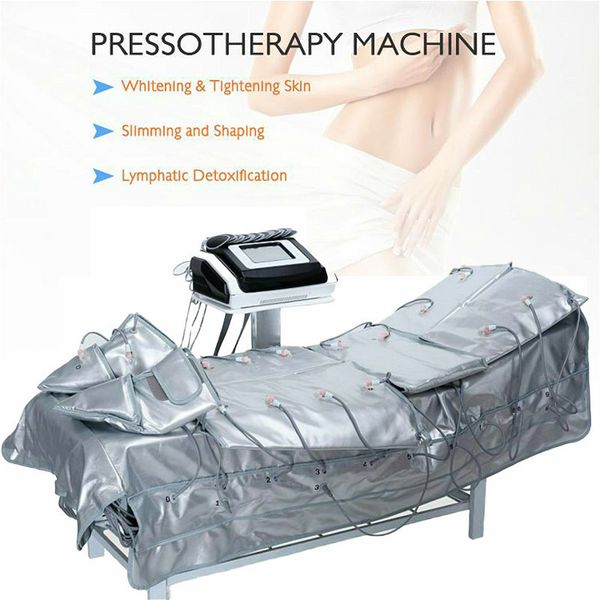 

3 in 1 far infrared new air pressure lymph drainage pressotherapy air bag leg massager salon spa use