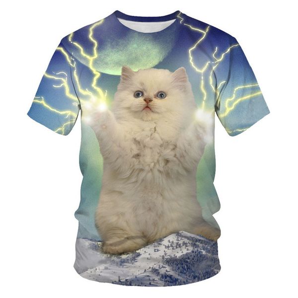 

new cool 3d print two cat male 3d print shirts comics graphic kawaii men clothing