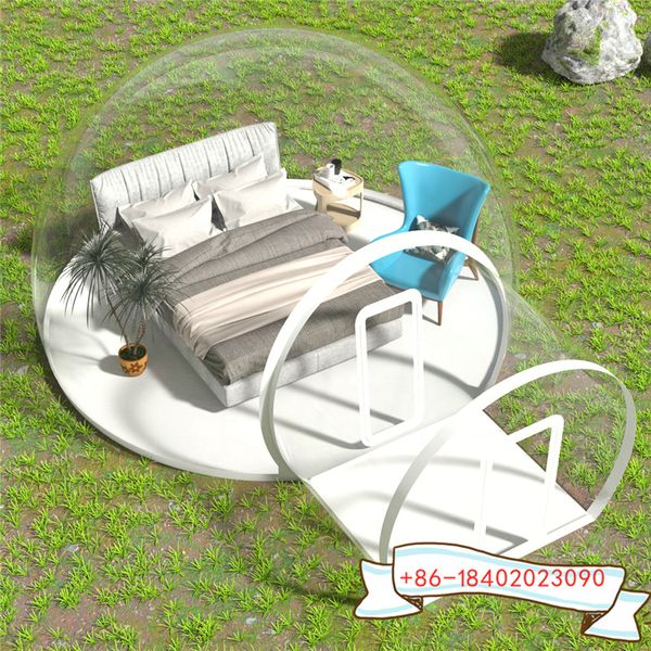 

5m room with 2m door waterproof camping tent clear inflatable bubble tent / inflatable igloo camping clear