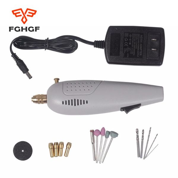 

fghgf mini electric grinder drill set 15pcs diy dremel accessories grinding tool engraving pen ferramentas bead furadeira