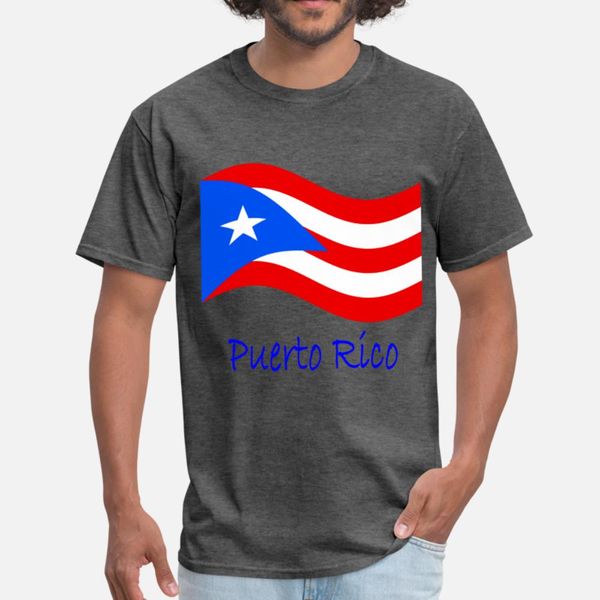 

waving puerto rico flag and name t shirt men printed short sleeve size s-3xl trend graphic funny casual spring vintage shirt