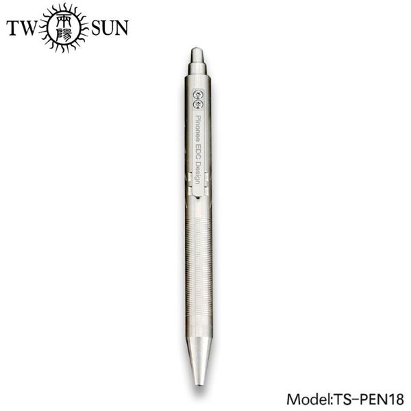 

twosun tc4 titanium alloy tactical pen writing pen business office pocket outdoor tool push button mechanism ts-pen18