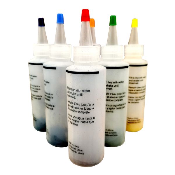 

tie dye kit pigment for clothing diy craft rubber bands kids adults 6 colors
