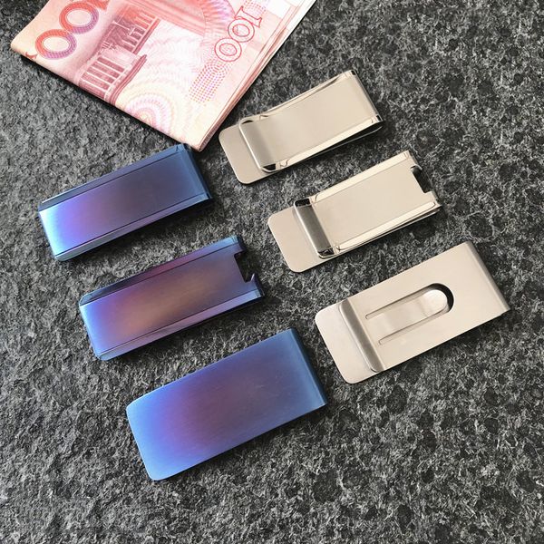 

pure titanium money clip cash clamp holder for men and women quality simple metal money clip front pocket wallet