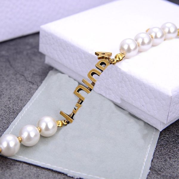 

selling gold bracelet for woman retro style fashion pearl bracelet brass plating bracelet jewelry supply, Black