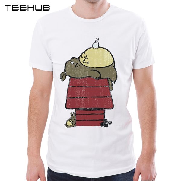 

new arrival my neighbor peanut men t-shirt totoro printing short sleeve casual tee shirts hipster funny