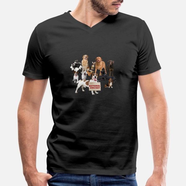 

национальный день собаки, собаки футболка мужчины проектирование tee shirt s-xxxl письма фитнес новая мода лето тонкая рубашка