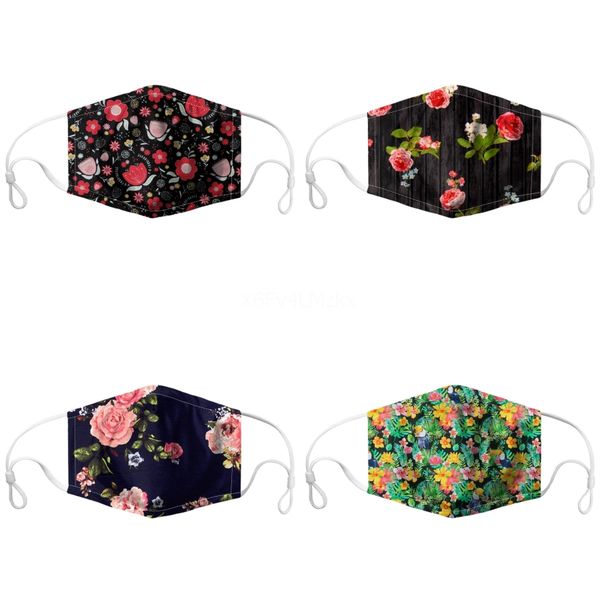 

face mask print pm 2.5 replaceable activated carbon mask gasket household prectdirect 779, Black