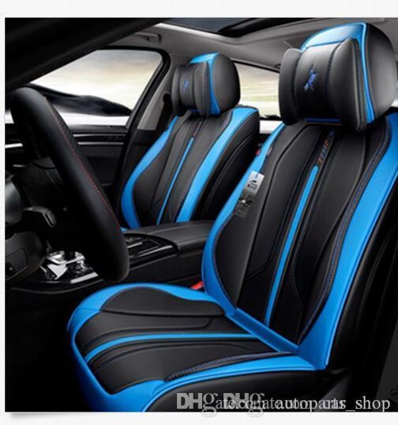 

luxury leather non-slip seat cover cushion 5-seat for car interior accessories