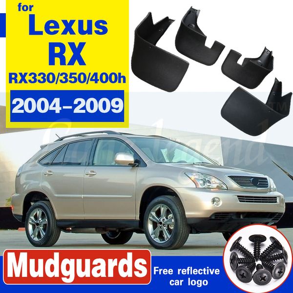

for lexus rx rx330 rx350 rx400h 2004 - 2009 mudflaps splash guards mud flap mudguards fender 2005 2006 2007 2008 car mud flaps