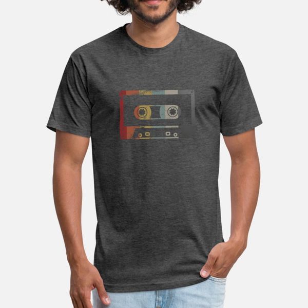 

кассетный музыка vintage t shirt men создать 100% хлопок плюс размер 3xl letters сыпучие дышащий лето стиль естественной рубашки