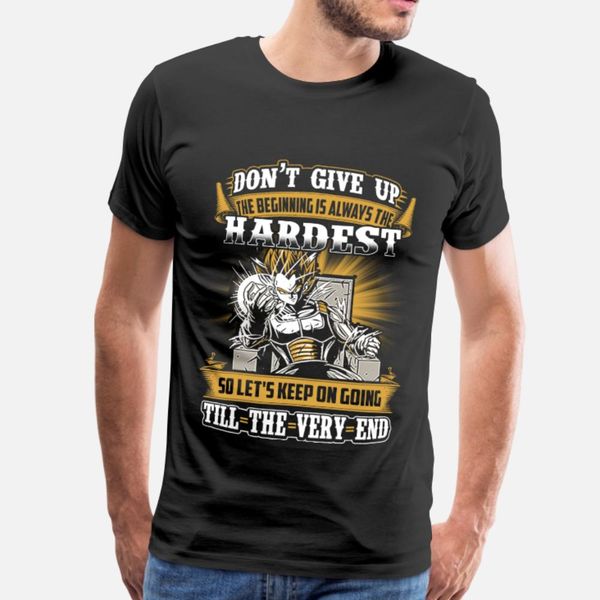 

vegeta let s keep on going till the very end t shirt men designing cotton size s-3xl leisure gift funny casual summer outfit shirt