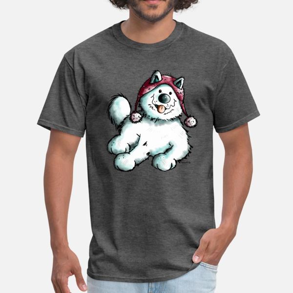 

самоед dog in the winter dogs комического дар тенниска мужчины custom 100% хлопок вокруг шеи подходит подарки basic summer style normal руба