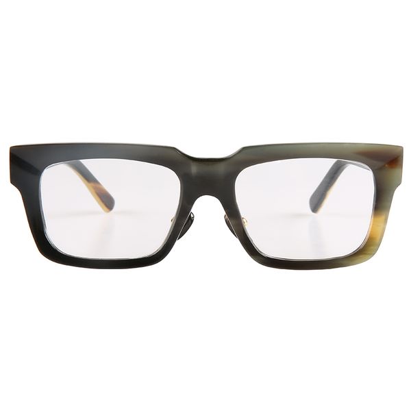 

fashion big large wide rectangle horn optical glasses eyeglasses frame suitable for round big face horn sunglasses, Black