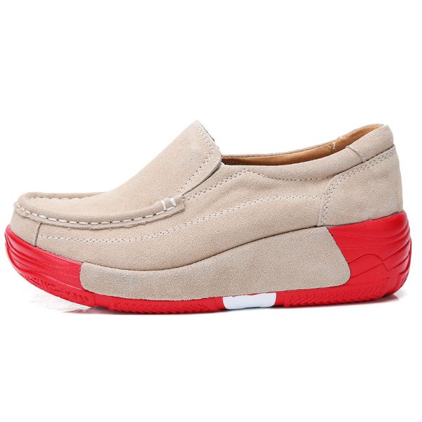 

autumn women flats platform sneakers shoes ladies casual slip-on leather shoes female winter warm for women, Black