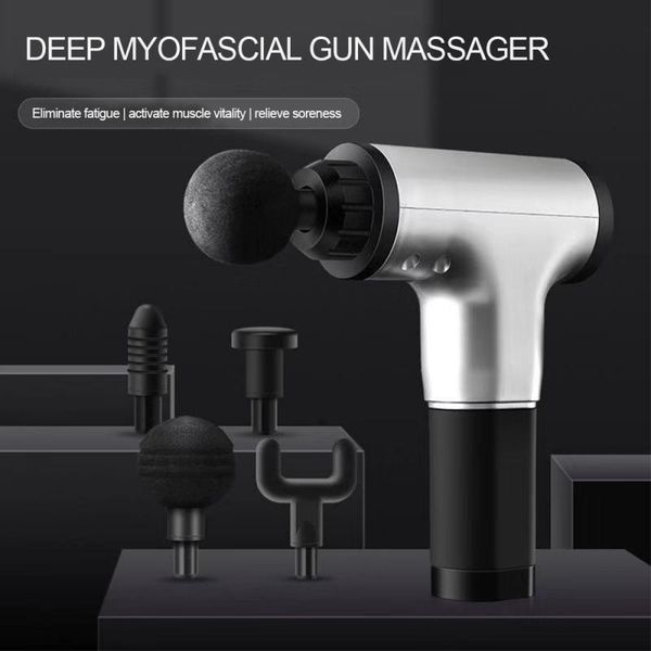 

4 heads muscle massage gun sport therapy massager management percussion massager muscle vibrating body relaxing