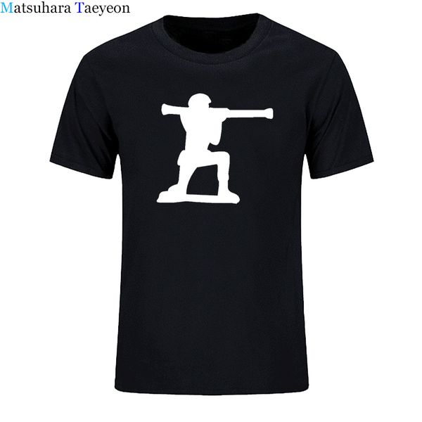 

matsuhara taeyeon brand arder t-shirt men short sleeve round collar soldiers shooting printing t shirt menswear