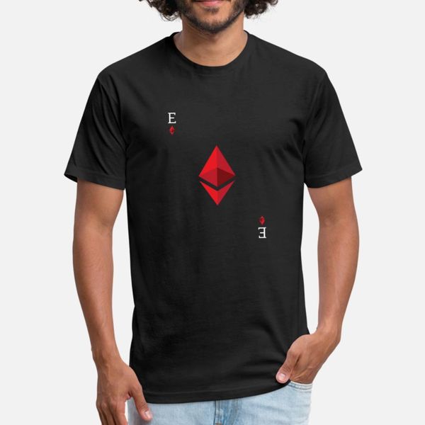 

ethereum card red ether cryptocurrency digital t shirt men create cotton plus size 3xl slim cute fashion summer standard shirt