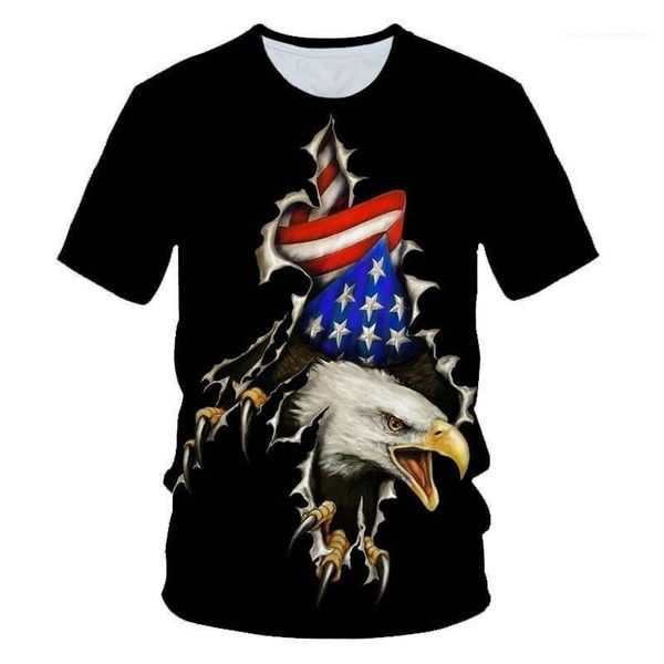 

homme casual summer american flages print mens tshirt fashion short sleeve male clothes with eagles, White;black