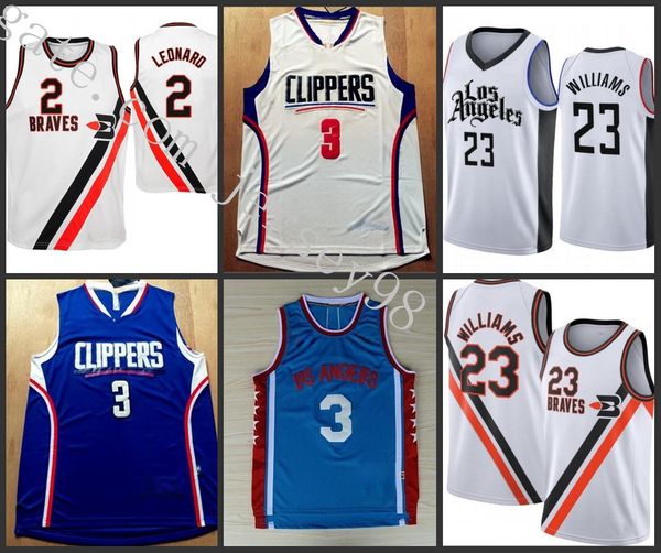 

los angeles clippers men 2 kawhi leonard 3 chriser emanuel paui 23 lou williams&#13 men basketball jerseys, Black