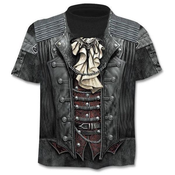 

skull skeleton t -shirt gun gothic punk vintage rock 3d t -shirt anime male styles dropshippi 3d print shirts horror anime men clothing