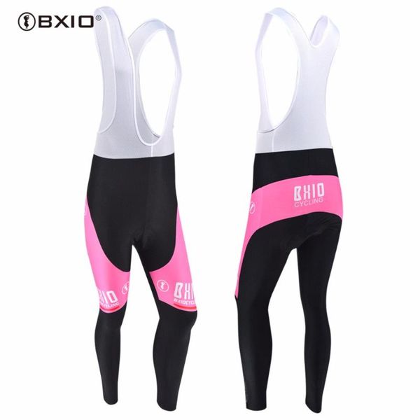 

нью-bxio oem для женщин велоспорт брюки pro team велосипед gel pad bib длинные брюки осень одежда велосипед ropa ciclismo mujer 025-p, Black;blue