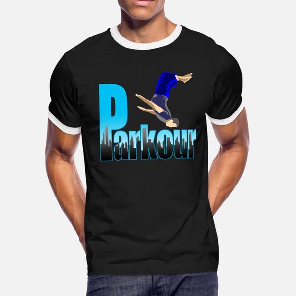 

parkour urban unning t shirt men printed short sleeve crew neck gents fit breathable summer vintage shirt