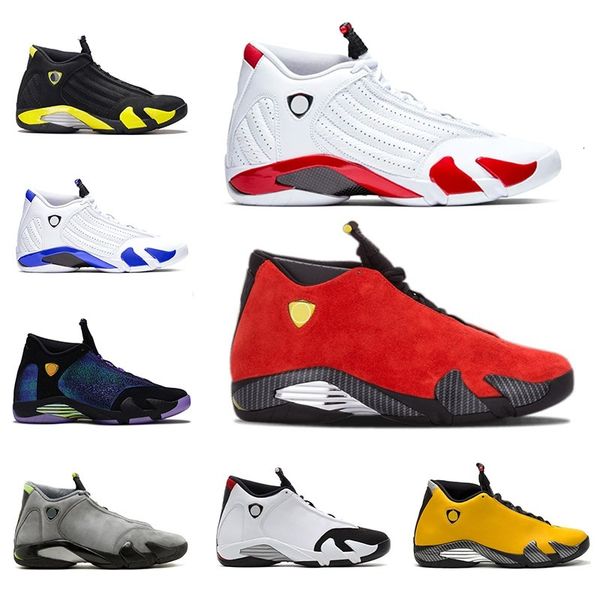 

basketball shoes jumpman 14 14s gym red candy cane hyper royal desert sand black white yellow mens trainers sports sneakers online sale