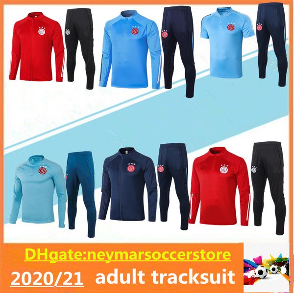 

2020 2021 ajax fc soccer jacket tracksuit survetement 20/21 promes álvarez tadic neres van beek chandal maillot de football training suit, Black