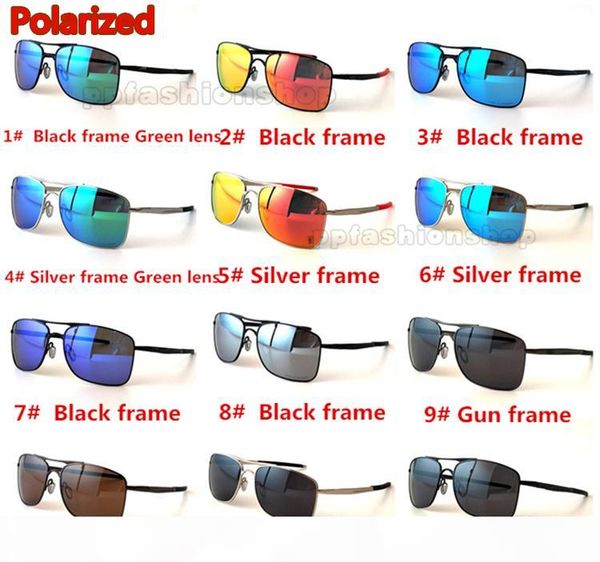 

2018 brand new metal 4124 sunglasses uv400 polarized lens sports sun glasses fashion trend cycling eyewear 12 colors, White;black