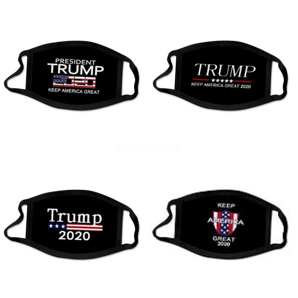

printed wind and dust designer trump face maskbreathable face masks#419, Black