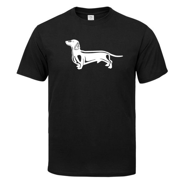 

sausage dog summer men's casual t-shirt print t shirt short sleeve o-neck streetwear tees hip hop