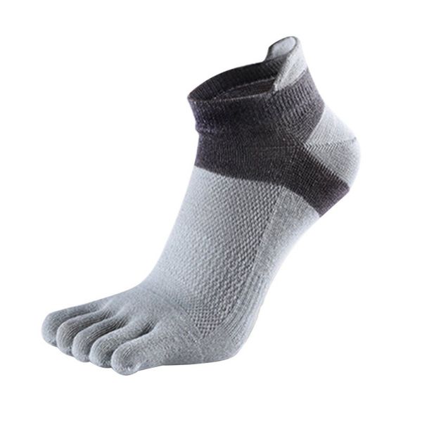 

men's socks men boys cotton finger breathable five toe pure sock, Black