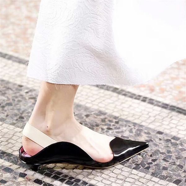 

rome shallow shoes woman fashion thin sandals classic zapatos de mujer pointed toe ladies shoes sweet retro chaussures femme, Black