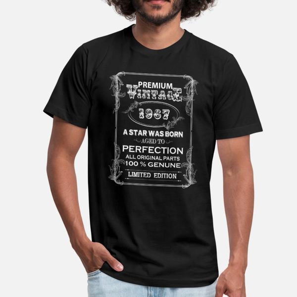 

premium vintage 1967 t shirt men character tee shirt crew neck male graphic building spring vintage shirt, White;black