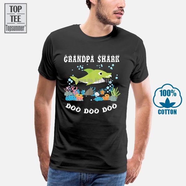 

дедушка акула do doo популярного tagless тройник shirt