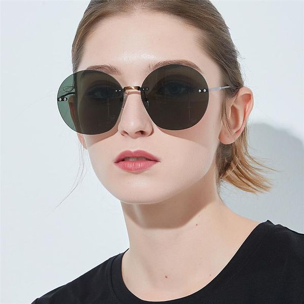 

women uv protection fashion glasses sunglasses large-frame metal, White;black