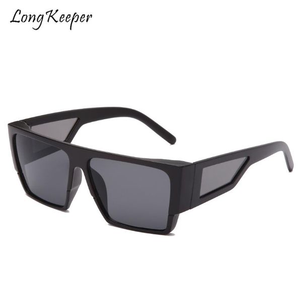 

retro oversize square sunglasses women 2020 gradient glasses fashion vintage punk men shades sun glasses for woman, White;black